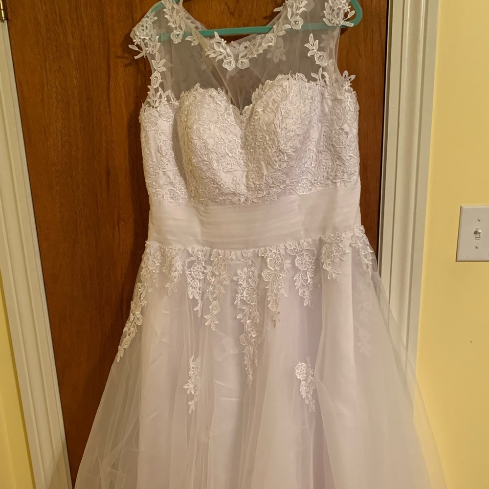Tea Length wedding dress.